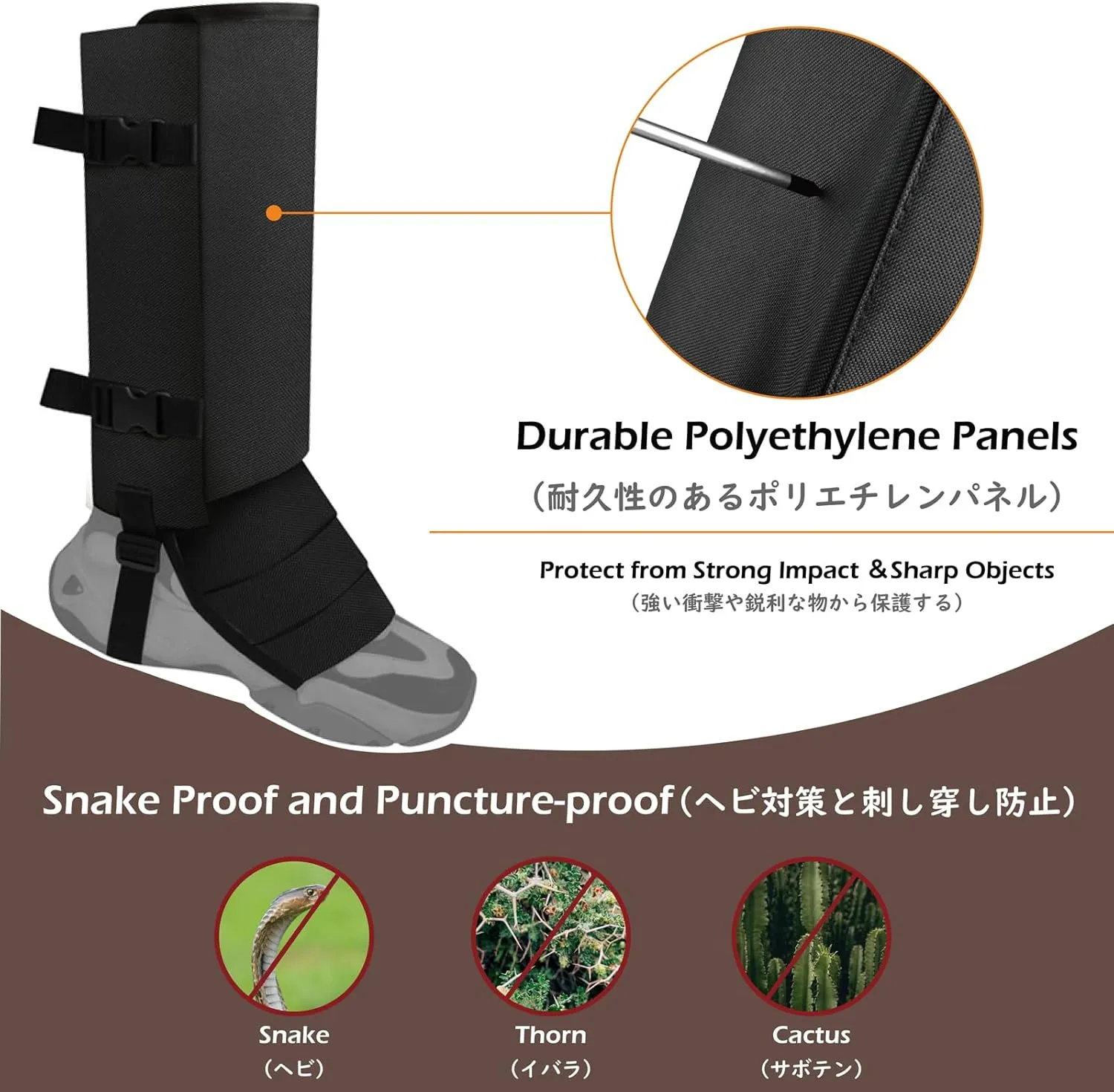 TRIWONDER Leg Gaiters Waterproof Snow Boot Gators Hiking Gaiters Men Women for Walking Climbing Hunting Cycling Backpacking Lightweight Rain Shoe Gaiters