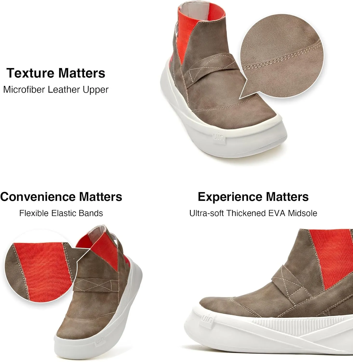 UIN Women's Platform Fashion Sneaker Comfortable Casual Art Travel Shoes Victoria