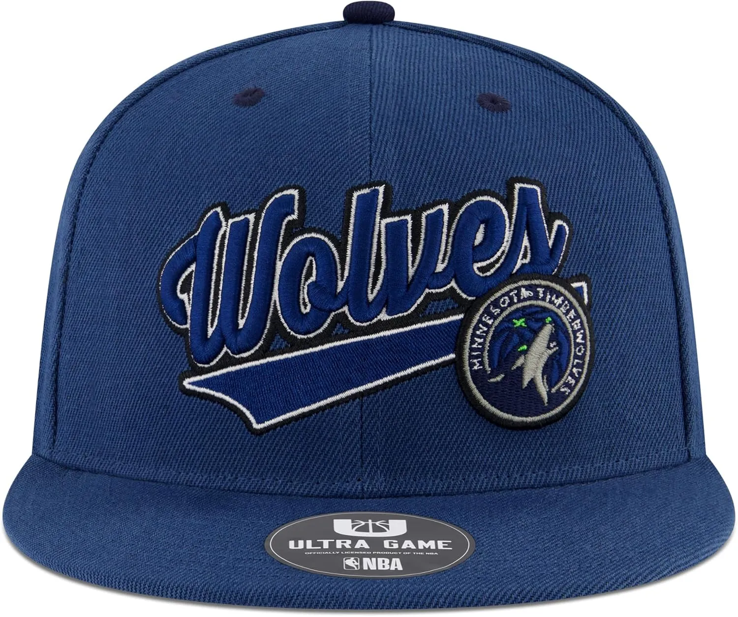Ultra Game Men's NBA Official Snap Back 3D Embroidered Team Logo Baseball Cap Hat