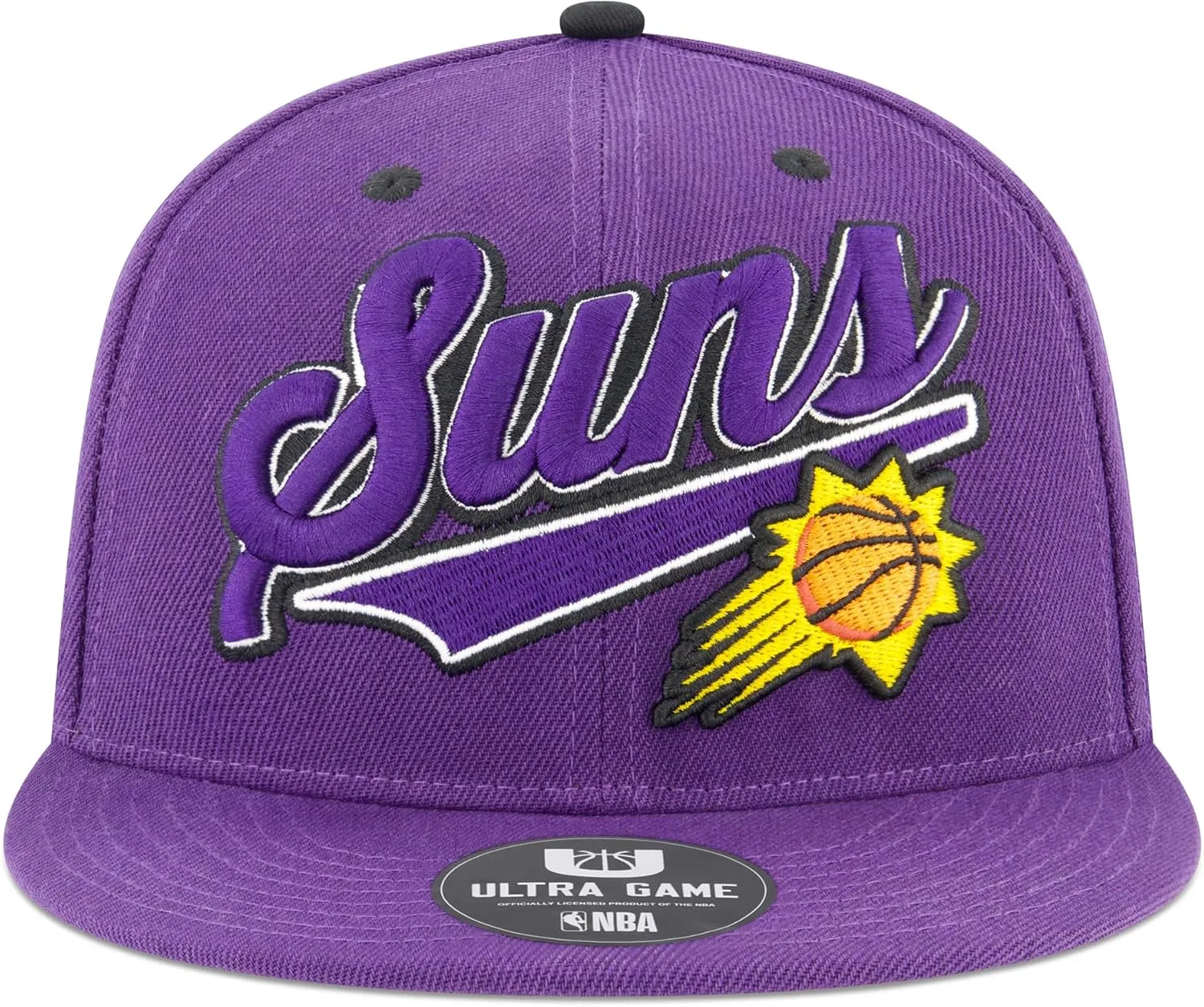 Ultra Game Youth NBA Official 8-20 Snap Back 3D Embroidered Team Logo Baseball Cap Hat