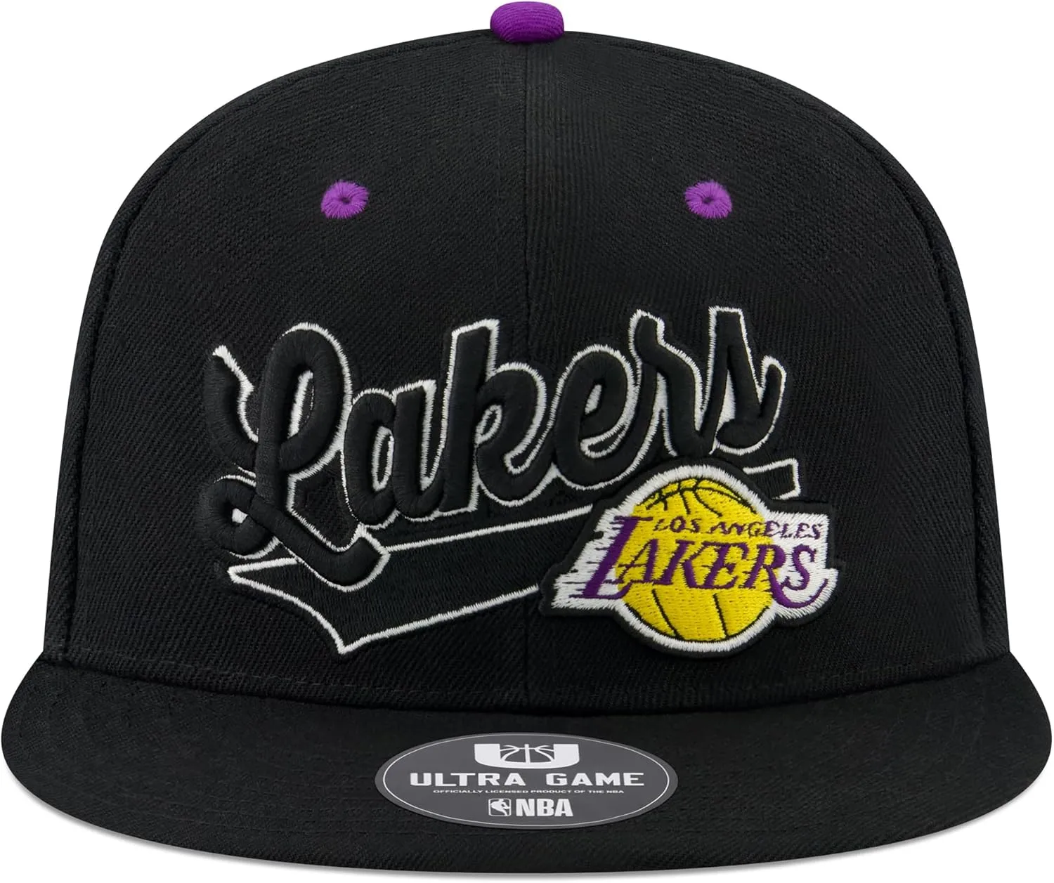 Ultra Game Youth NBA Official 8-20 Snap Back 3D Embroidered Team Logo Baseball Cap Hat