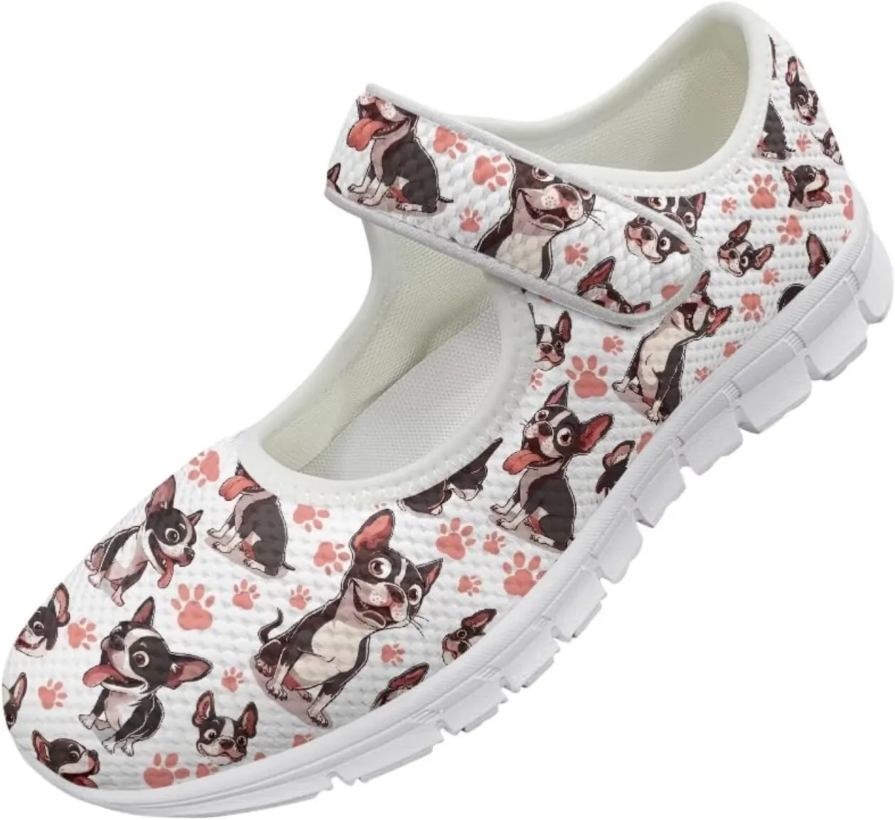 UNICEU Women's Mesh Flat Shoes Casual Low Top Mary Jane Shoes Dressy Shoes Anti Slip Breathable Athletic Shoes Comfortable Footwear
