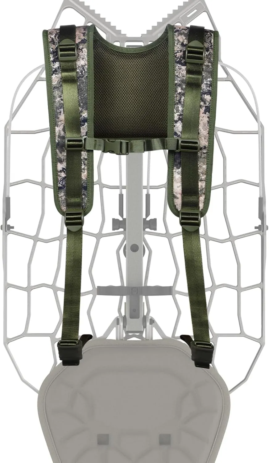 Universal Backpack System - Comfortable Tree Stand Carrier for Effortless Transport and Silent Hunting Success (Green3)