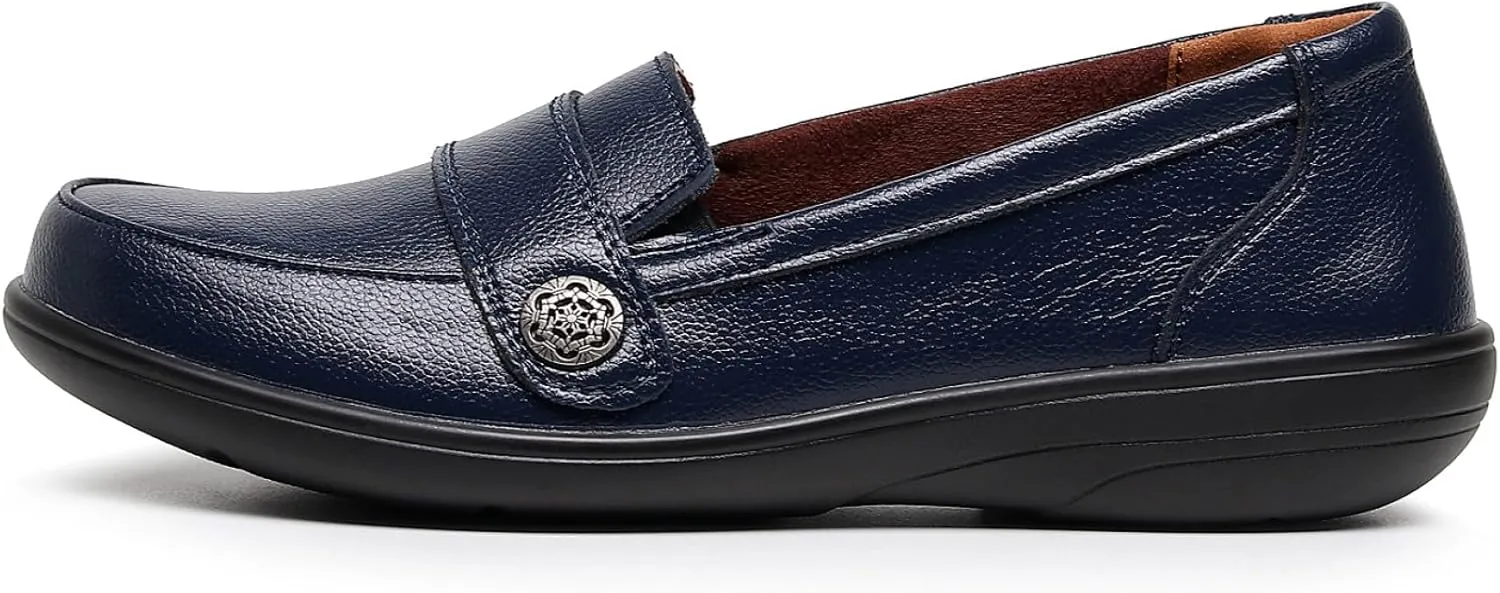 VenusCelia Women's Band Walking Flat Loafer