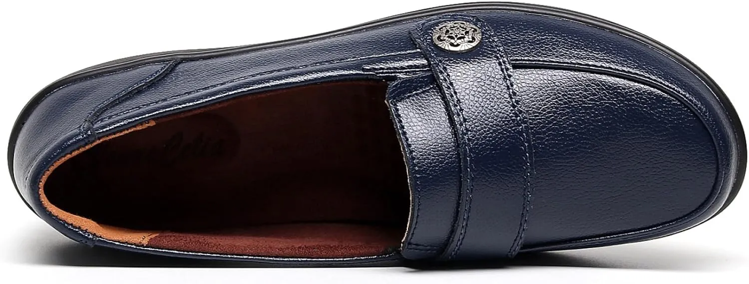 VenusCelia Women's Band Walking Flat Loafer
