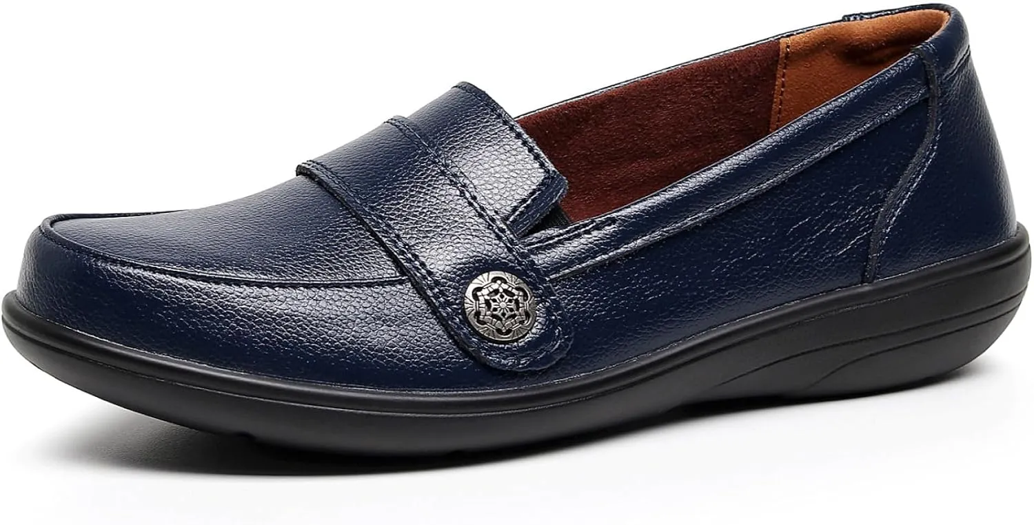 VenusCelia Women's Band Walking Flat Loafer