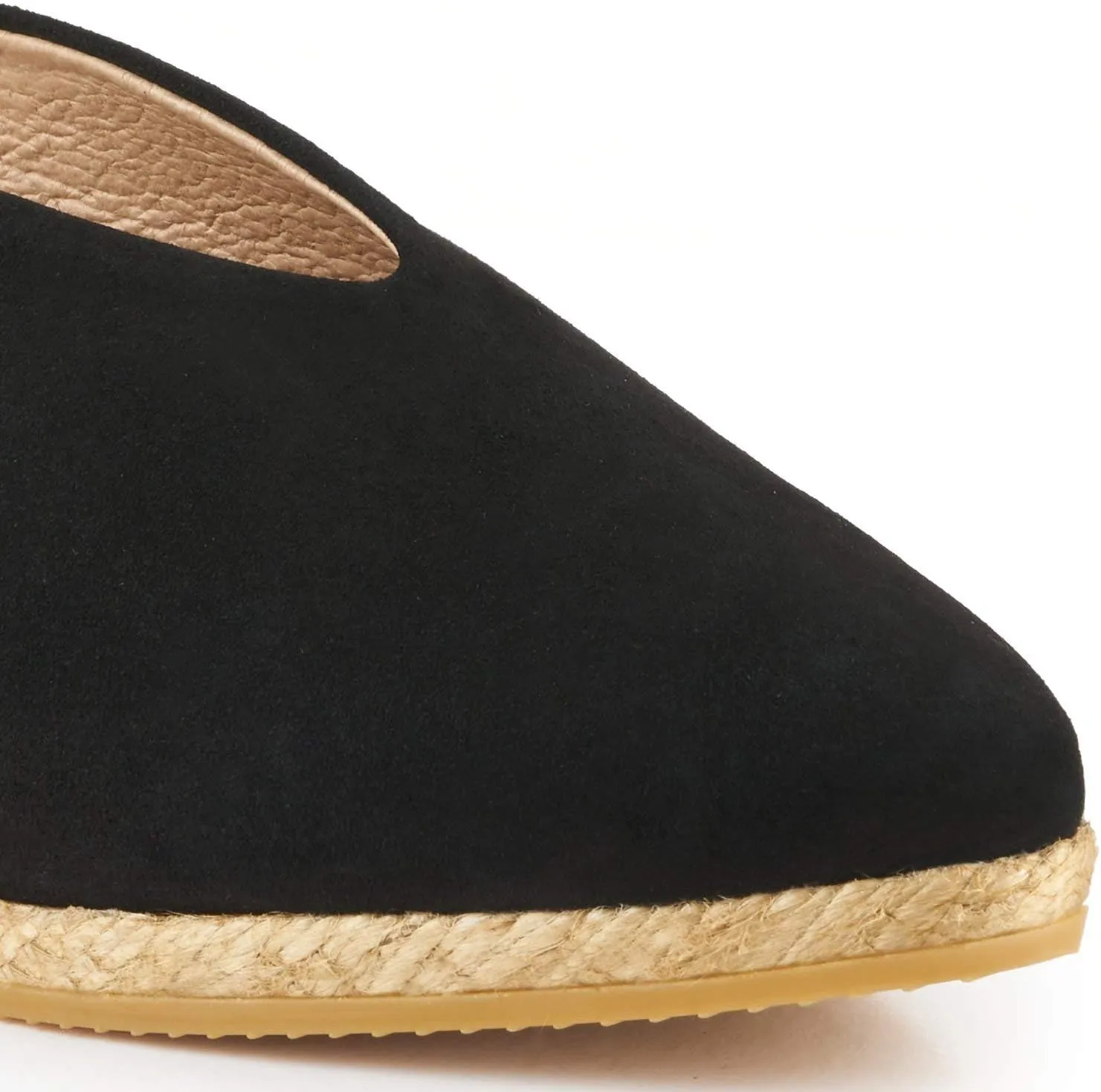 VISCATA Truja Suede Wedge Mule Handmade 2 ½” Heel Women's Sandals with Breathable Cotton Canvas and 100% Natural Jute Midsole for All Casual Occasions