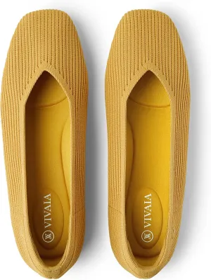VIVAIA Margot 2.0 Women's Casual Flats Slip on Washable Ballet Flats Shoes Comfortable Square-Toe Style