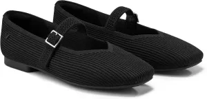 VIVAIA Margot Mary Jane Women Flat Shoes Comfortable for Work with Arch Support Slip on Square-Toe Washable Shoes