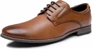 Vostey Men's Dress Shoes Formal Oxford Shoes Classic Lace Up Derby Shoes