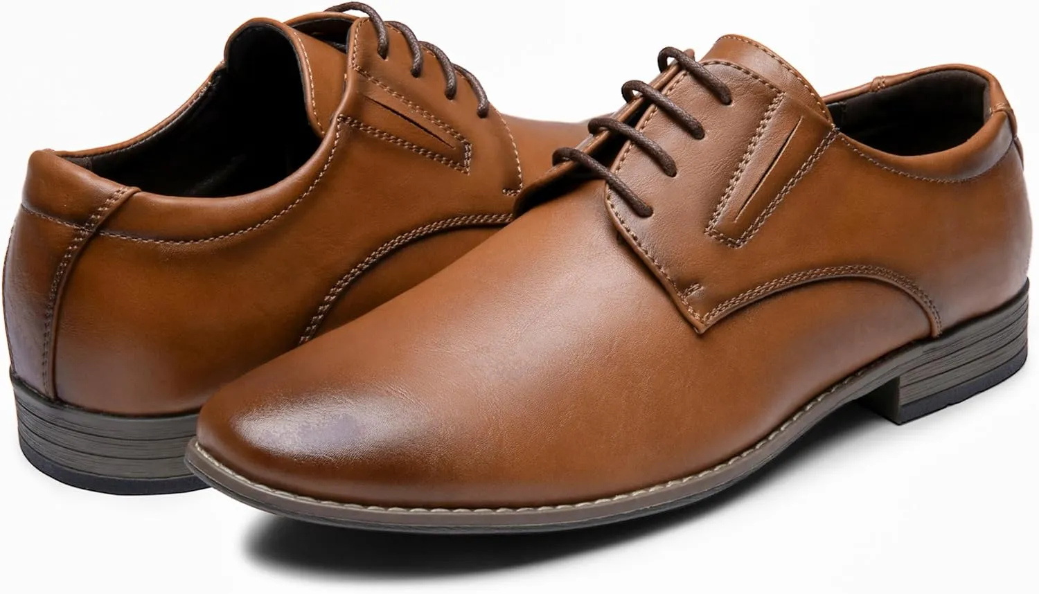 Vostey Men's Dress Shoes Formal Oxford Shoes Classic Lace Up Derby Shoes