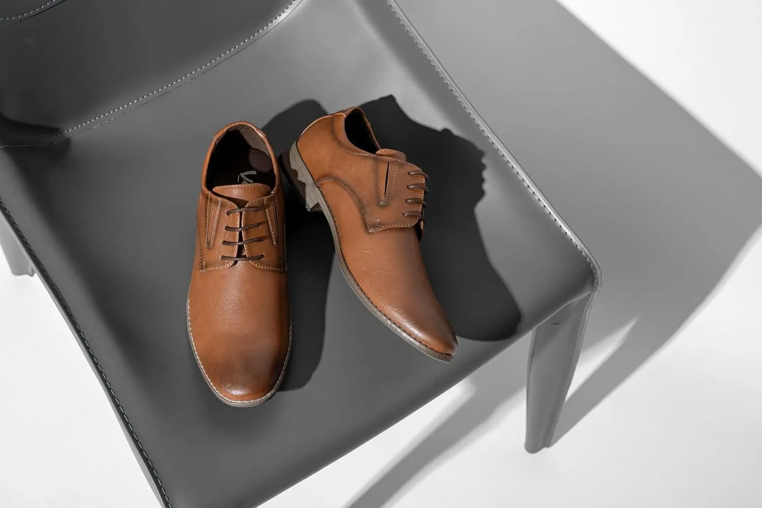 Vostey Men's Dress Shoes Formal Oxford Shoes Classic Lace Up Derby Shoes