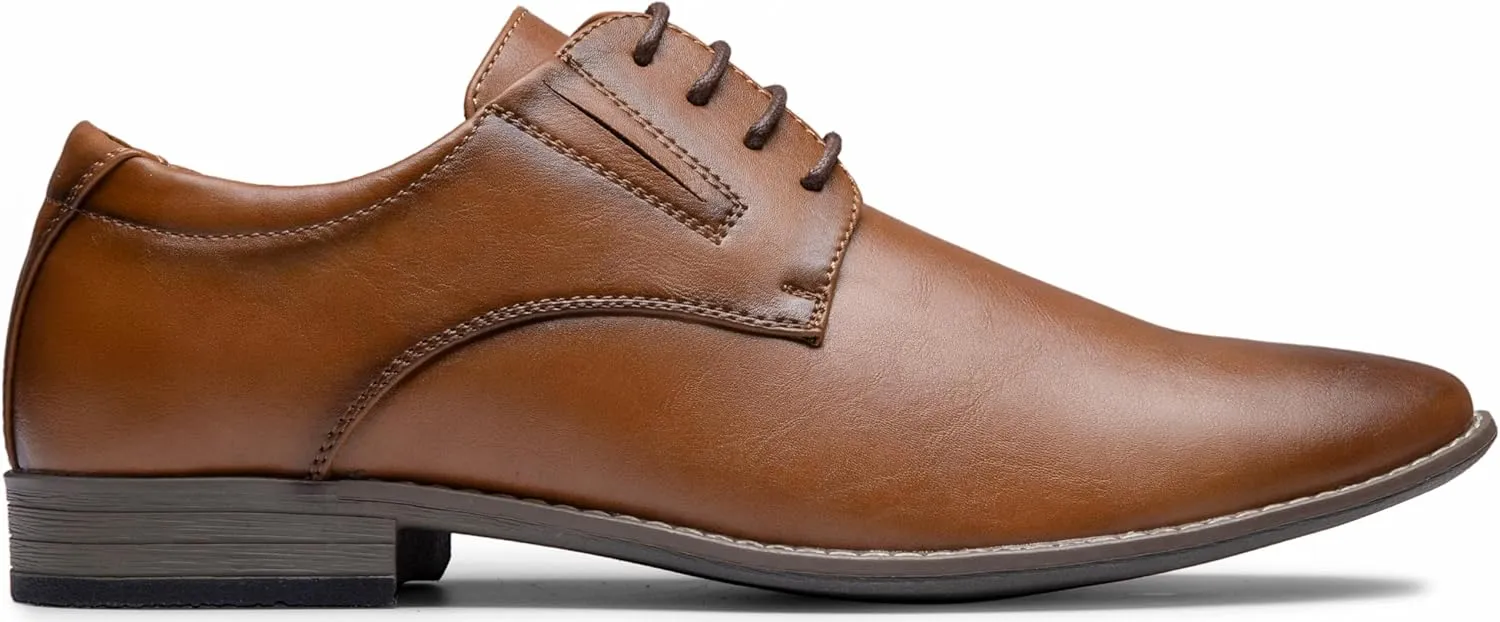 Vostey Men's Dress Shoes Formal Oxford Shoes Classic Lace Up Derby Shoes