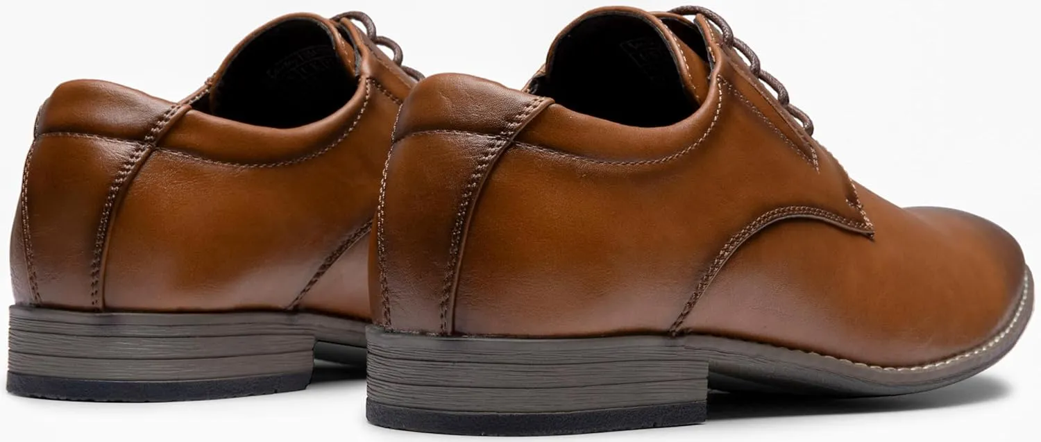 Vostey Men's Dress Shoes Formal Oxford Shoes Classic Lace Up Derby Shoes
