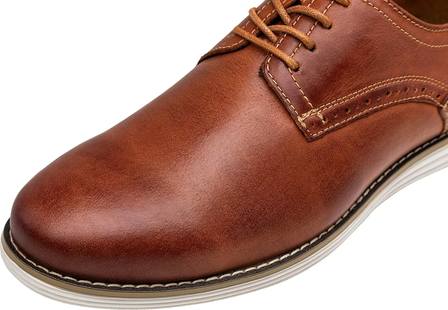Vostey Men's Dress Shoes Leather Casual Dress Shoes for Men Leather Business Oxford Shoes for Men