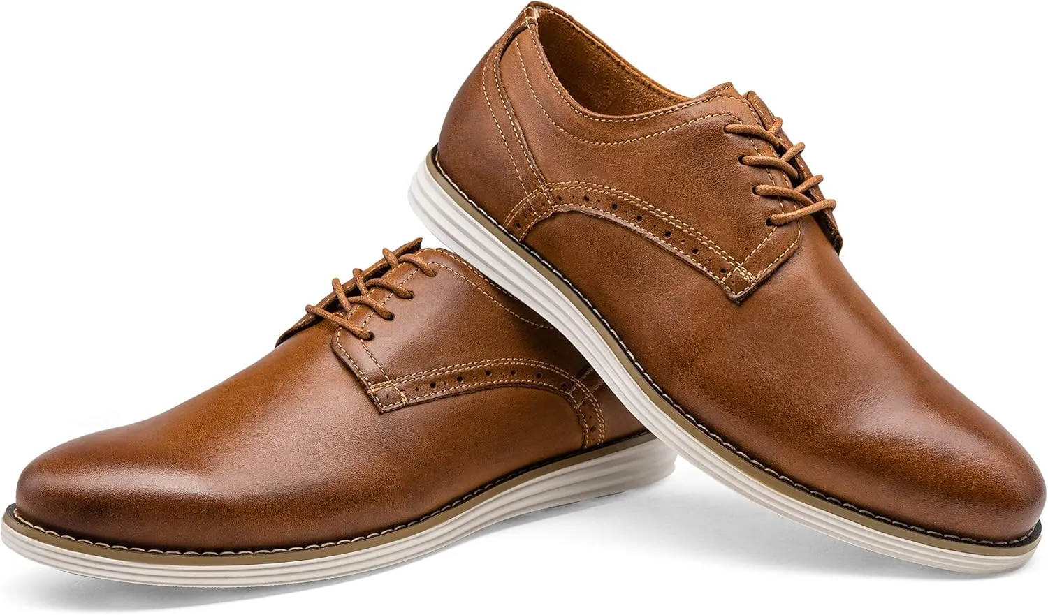 Vostey Men's Dress Shoes Leather Casual Dress Shoes for Men Leather Business Oxford Shoes for Men