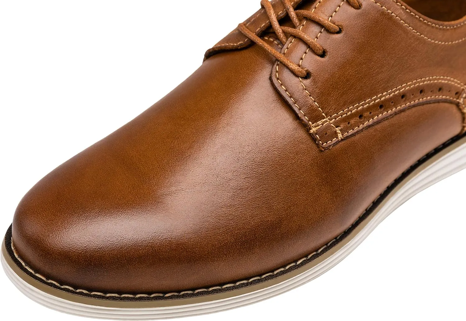Vostey Men's Dress Shoes Leather Casual Dress Shoes for Men Leather Business Oxford Shoes for Men