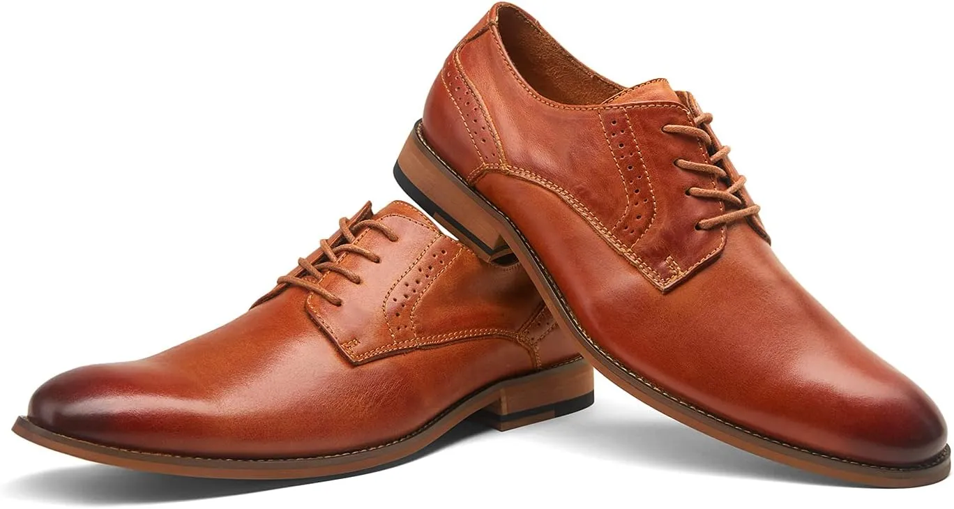 Vostey Men's Dress Shoes Oxford Shoes Formal Dress Shoes for Men Business Derby Shoes