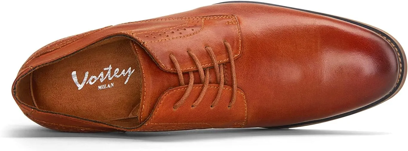 Vostey Men's Dress Shoes Oxford Shoes Formal Dress Shoes for Men Business Derby Shoes