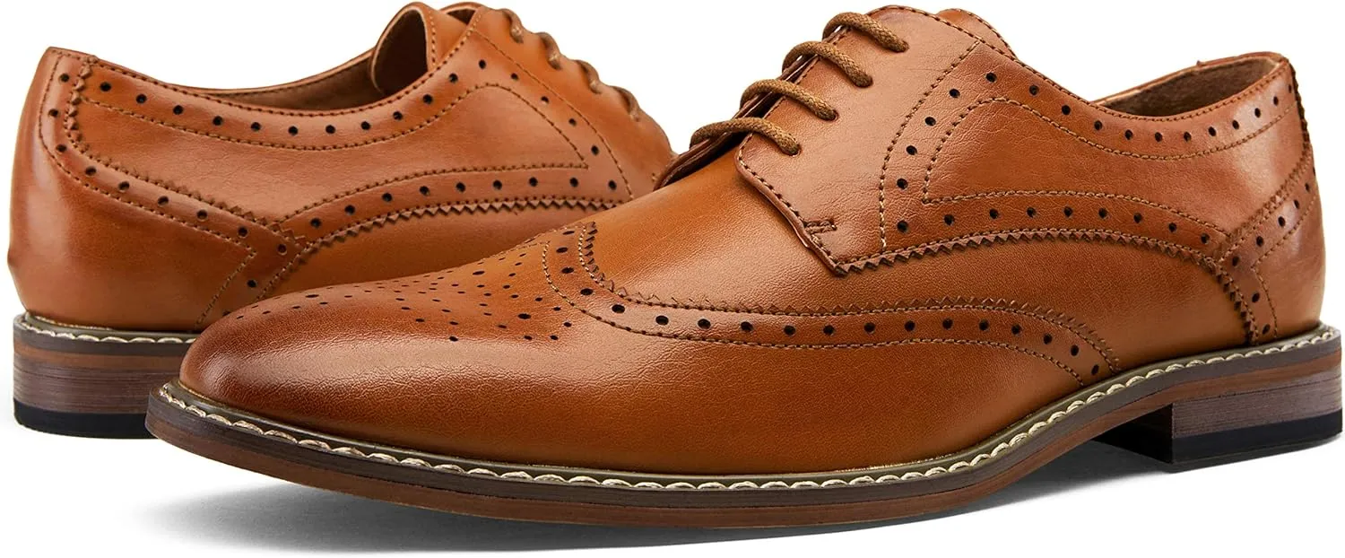 Vostey Men's Dress Shoes Oxford Shoes Formal Dress Shoes for Men Business Derby Shoes