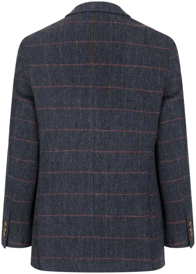Walker and Hawkes Men’s Classic Derby Tweed Windsor Blazer – Elegant Country Jacket for Formal & Casual Occasions