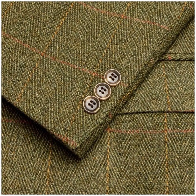 Walker and Hawkes Men’s Classic Derby Tweed Windsor Blazer – Elegant Country Jacket for Formal & Casual Occasions