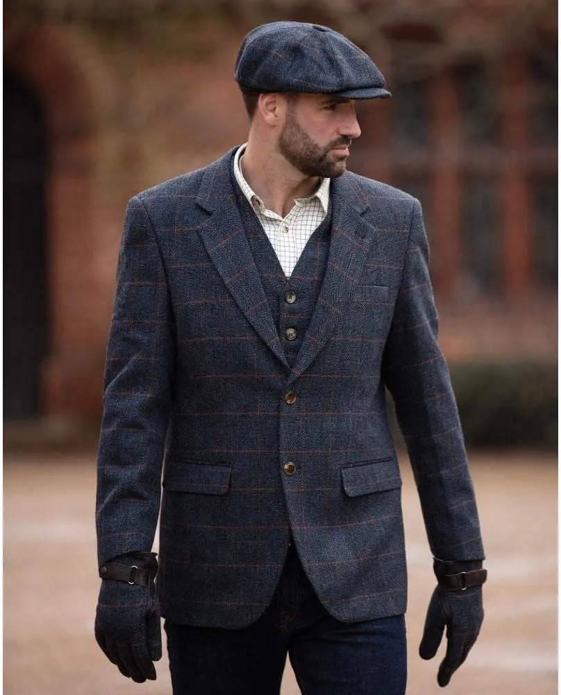 Walker and Hawkes Men’s Classic Derby Tweed Windsor Blazer – Elegant Country Jacket for Formal & Casual Occasions