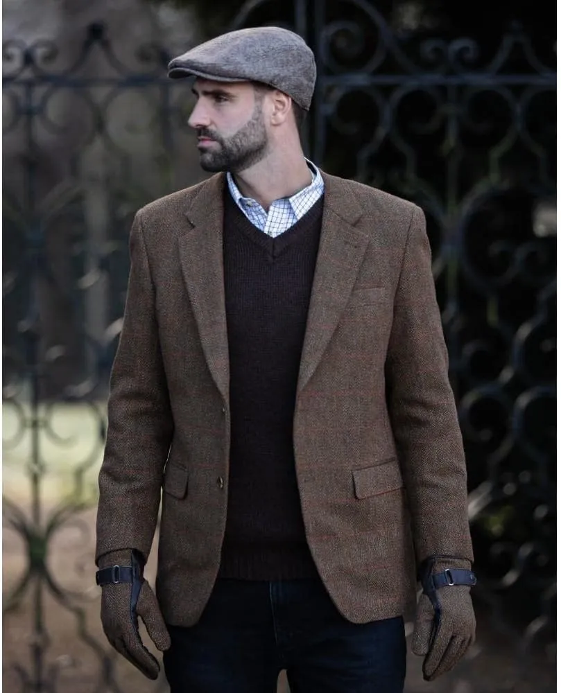 Walker and Hawkes Men’s Classic Derby Tweed Windsor Blazer – Elegant Country Jacket for Formal & Casual Occasions