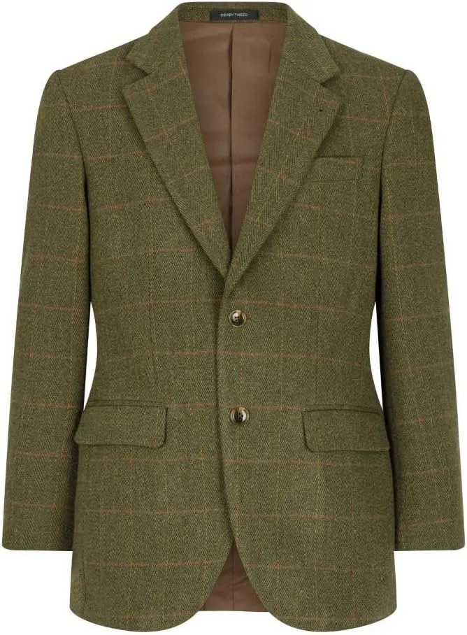Walker and Hawkes Men’s Classic Derby Tweed Windsor Blazer – Elegant Country Jacket for Formal & Casual Occasions