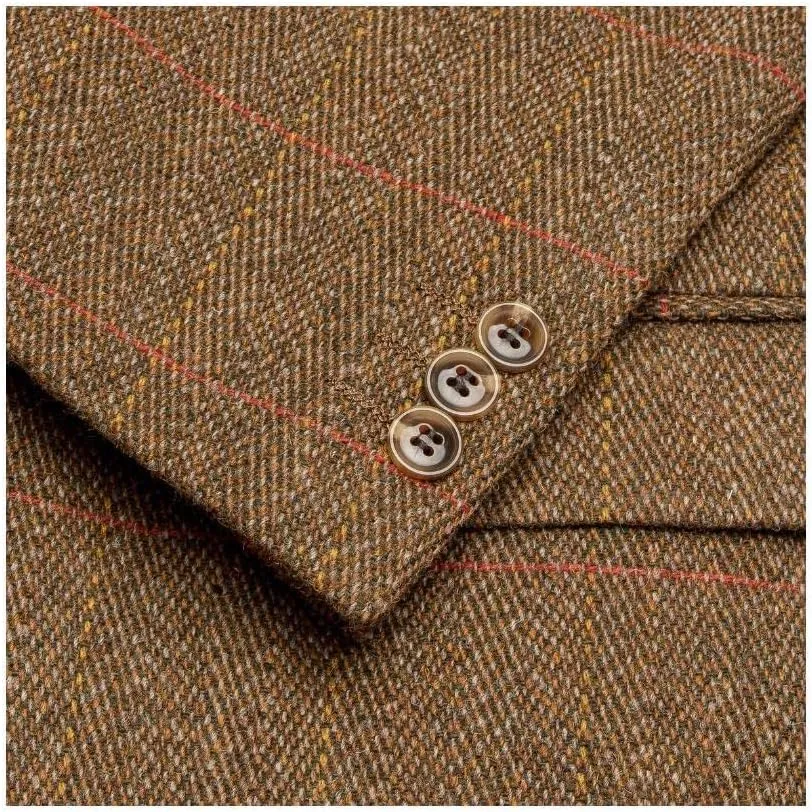 Walker and Hawkes Men’s Classic Derby Tweed Windsor Blazer – Elegant Country Jacket for Formal & Casual Occasions