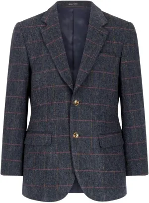 Walker and Hawkes Men’s Classic Derby Tweed Windsor Blazer – Elegant Country Jacket for Formal & Casual Occasions