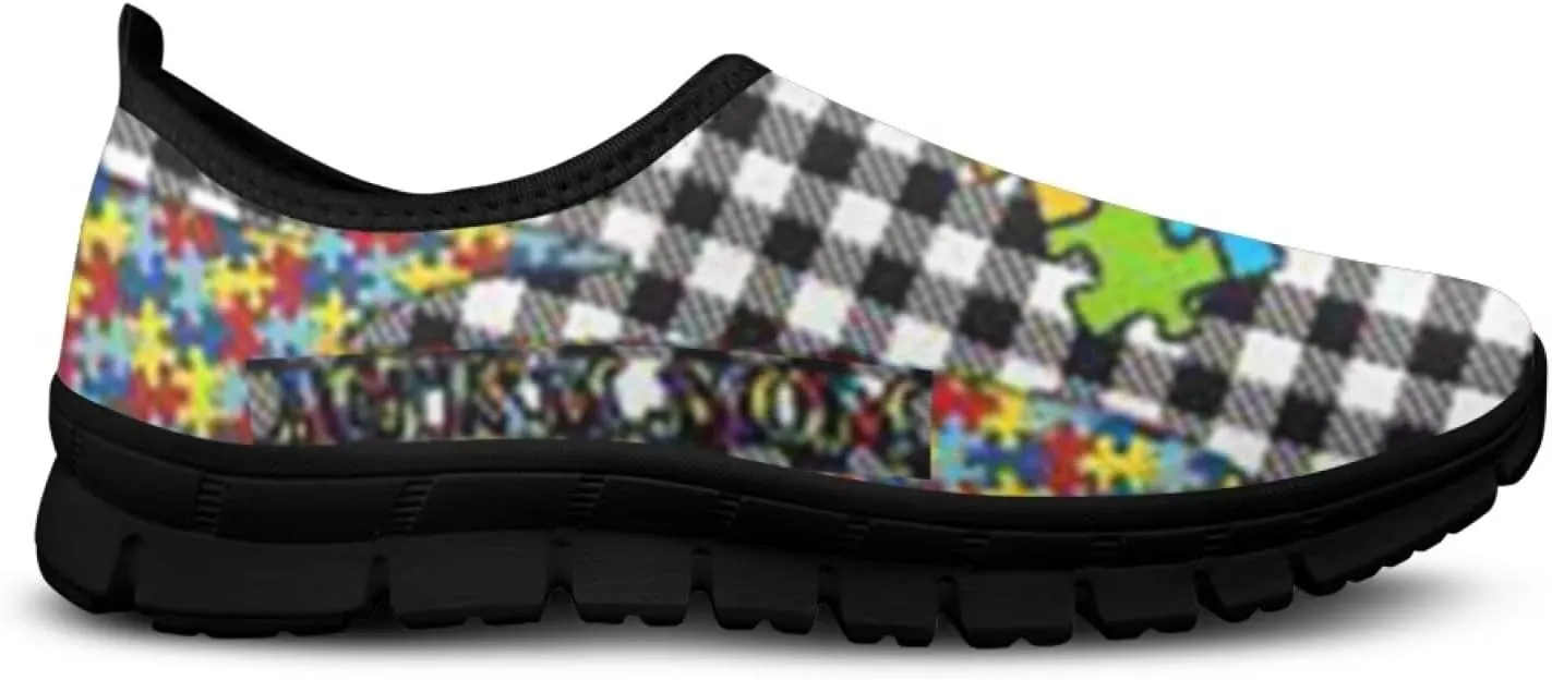 Walking Shoes for Women Slip On Low Top Casual Flat Sneakers Lightweight Breathable Mesh Tennis Footwear