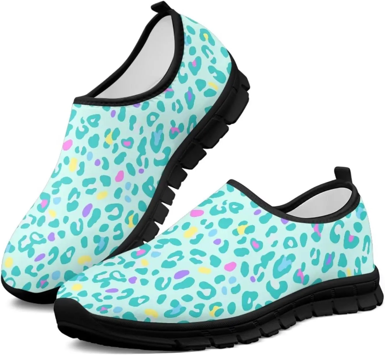 Walking Shoes for Women Slip On Low Top Casual Flat Sneakers Lightweight Breathable Mesh Tennis Footwear