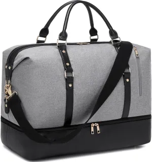 Weekender Bags for Women Oversized Travel Bag Womens Overnight Bag Mens Duffle Bag Large Size with Shoe Compartment
