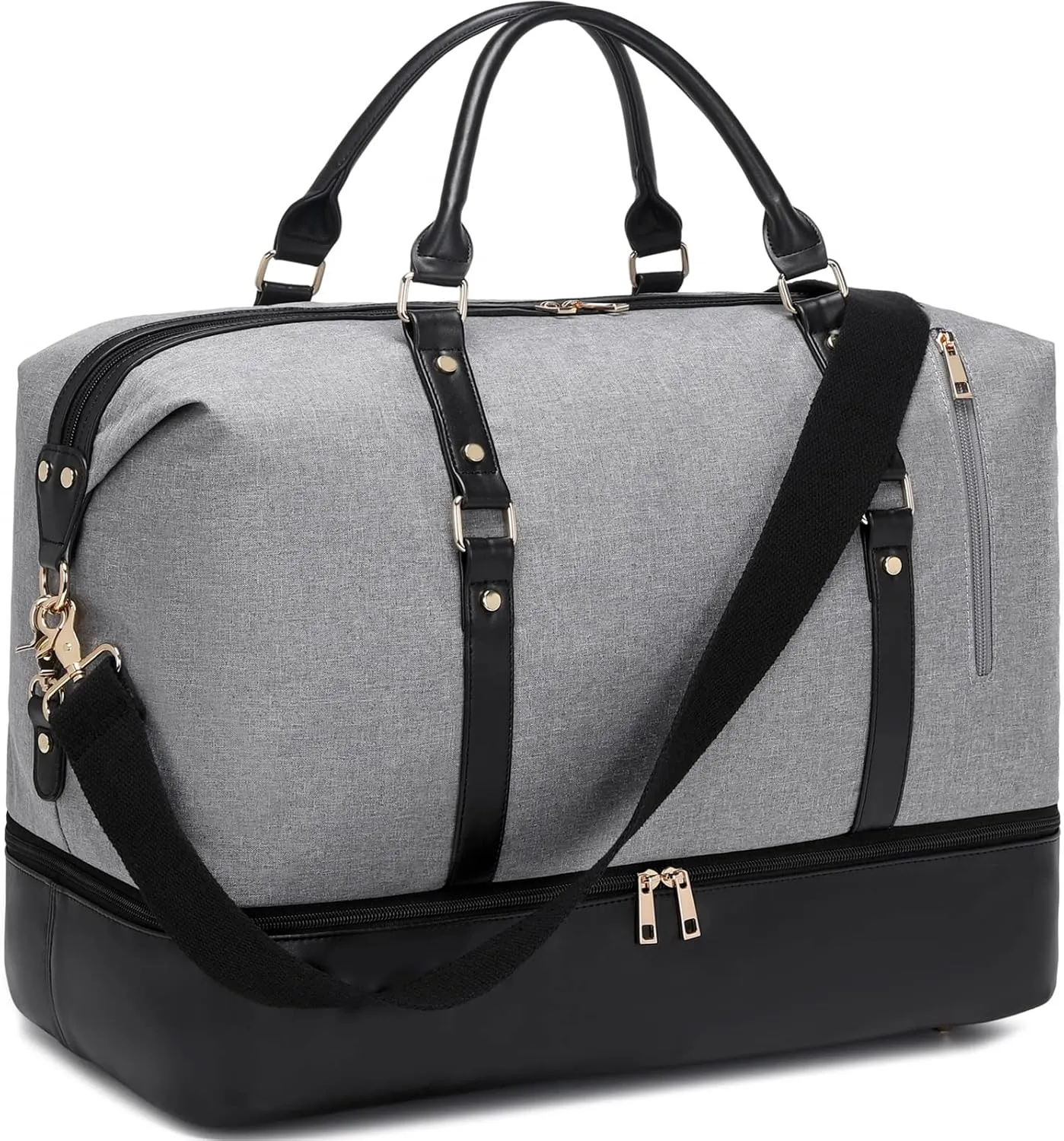 Weekender Bags for Women Oversized Travel Bag Womens Overnight Bag Mens Duffle Bag Large Size with Shoe Compartment