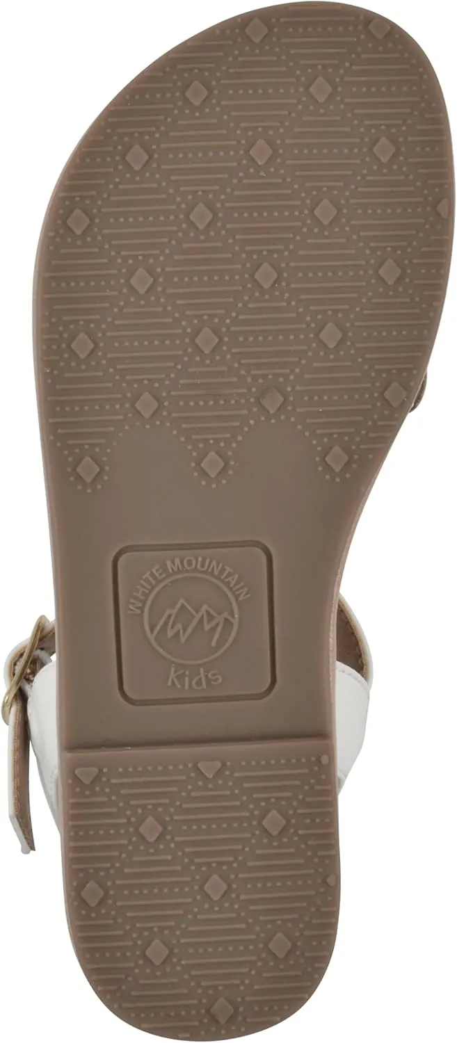 WHITE MOUNTAIN Girl's Gloss Flat Sandal