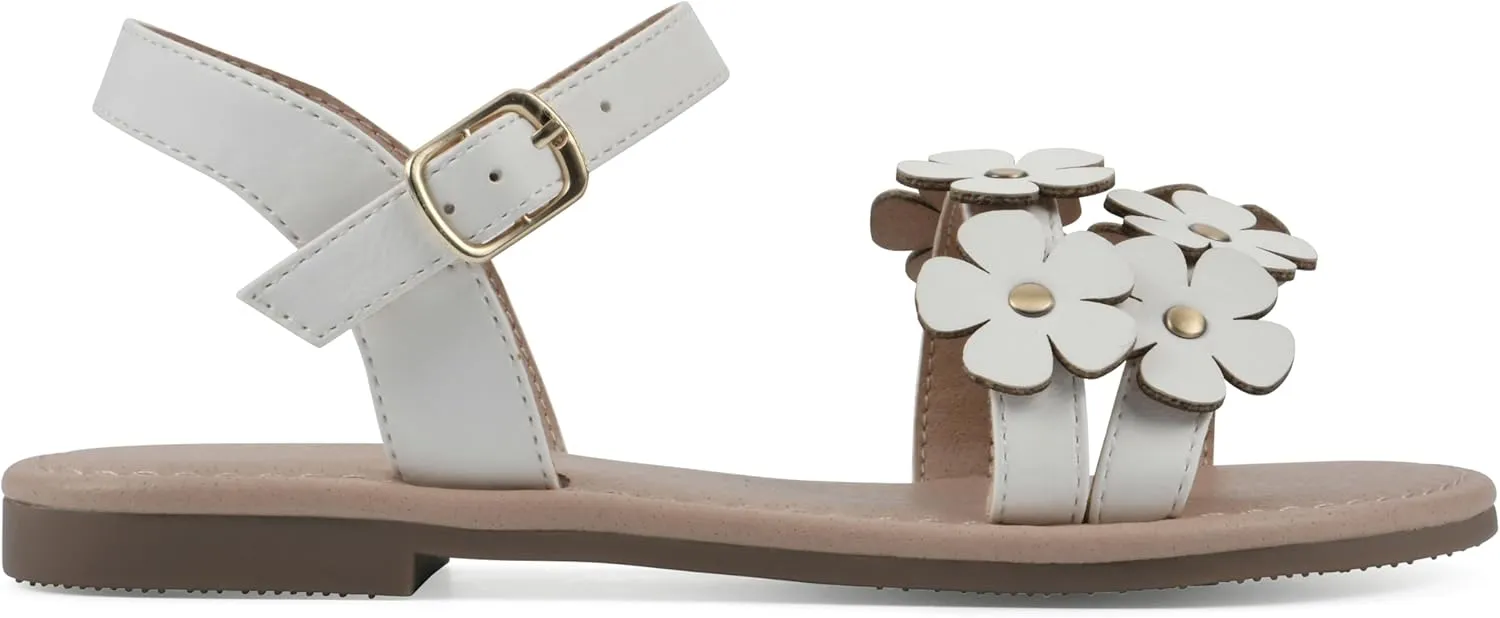 WHITE MOUNTAIN Girl's Gloss Flat Sandal