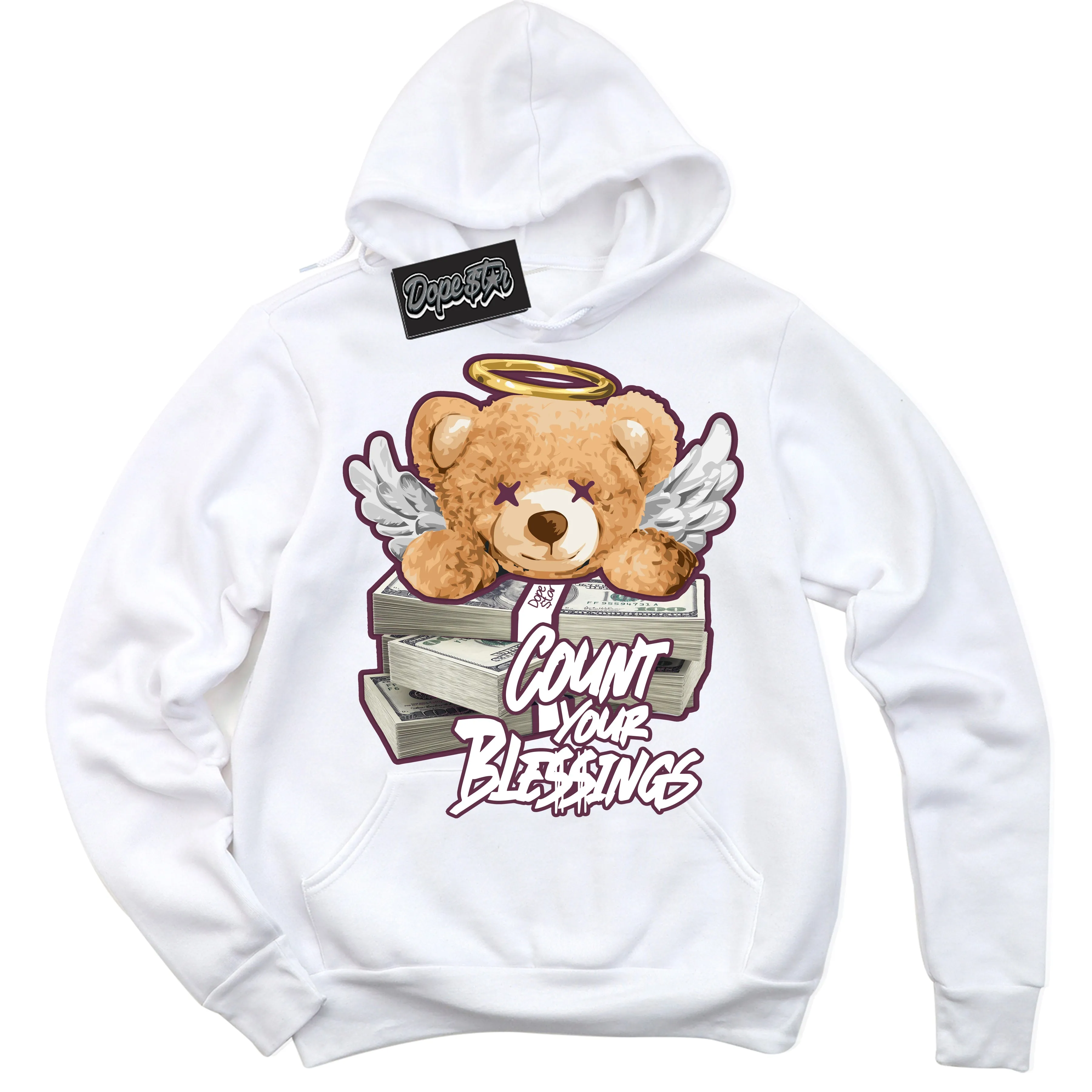 White Viotech Dunks Sneaker Hoodie Count Your Blessings Graphic