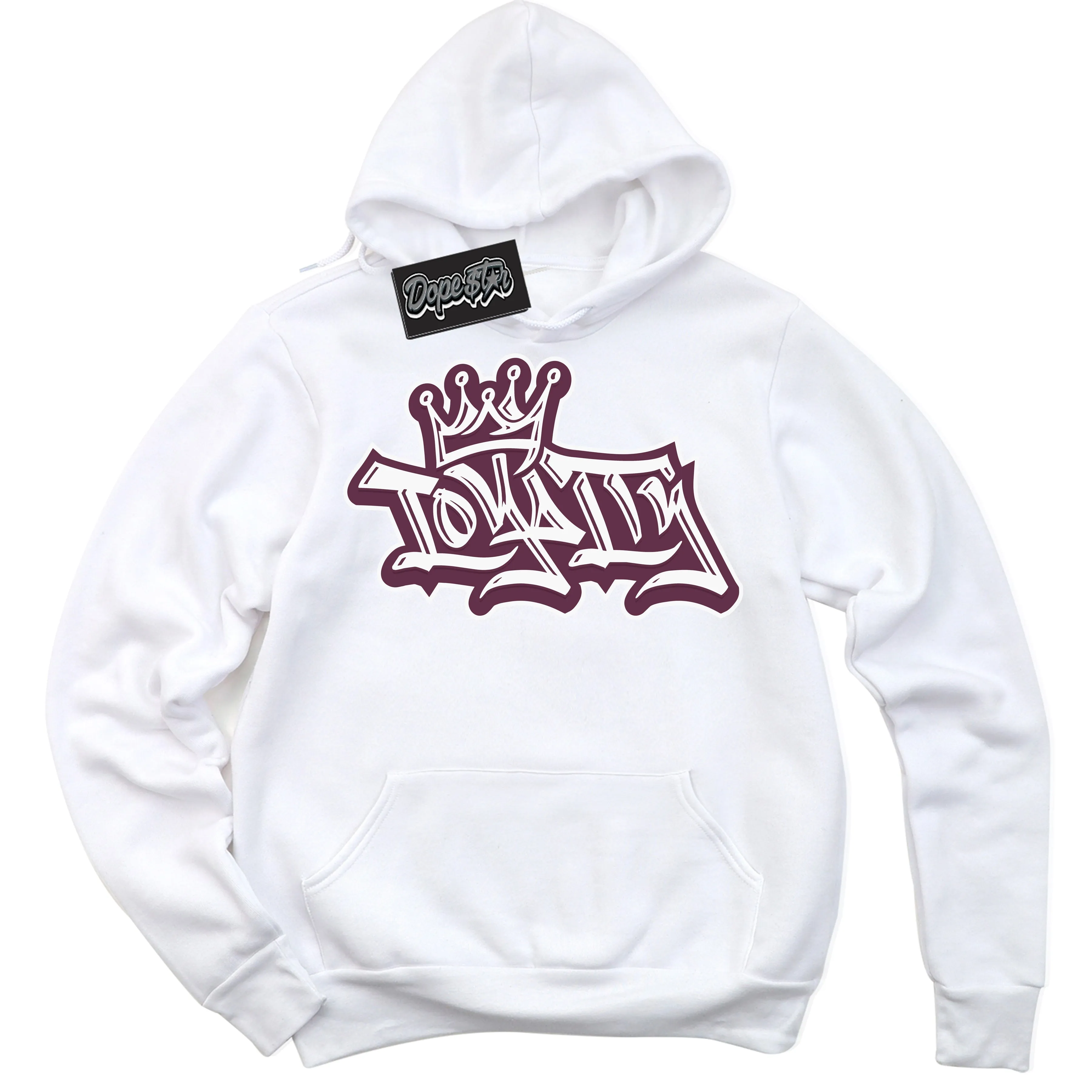 White Viotech Dunks Sneaker Hoodie Loyalty Crown Graphic