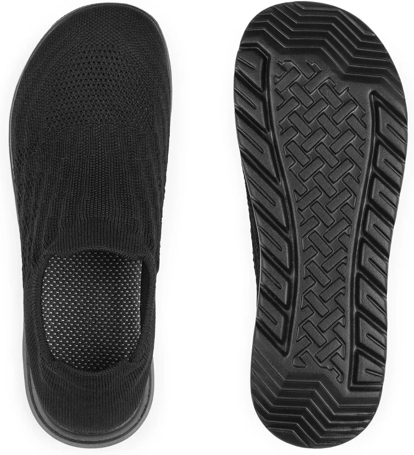 Wide Toe Shoes Men Barefoot Sock Sneakers Flat Mesh Pull-on Lightweight Breathable Casual Comfortable