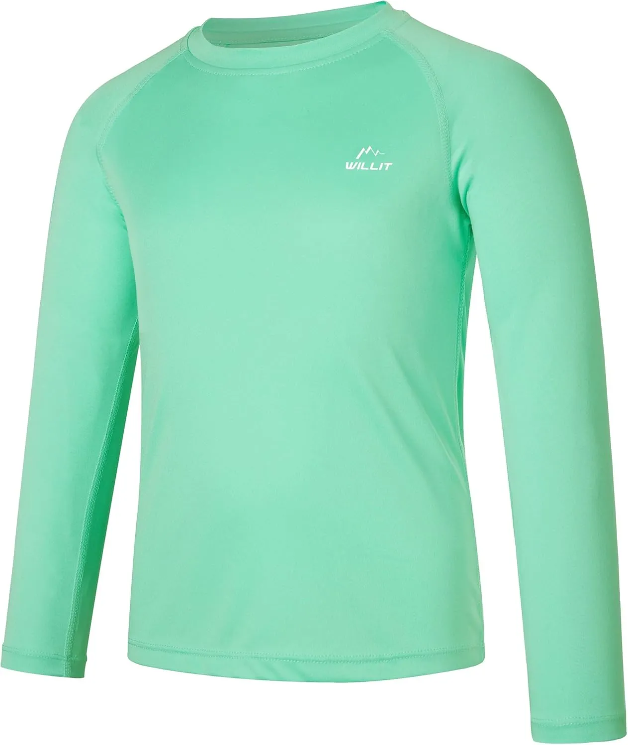 Willit Boy's UPF 50  Sun Protection Shirt Long Sleeve Rash Guard Swim Shirts Youth SPF Fishing Quick Dry Shirt