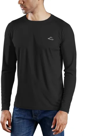 Willit Men's Rash Guard Swim Shirts UPF 50  Long Sleeve Shirts Sun Protection SPF Hiking Fishing UV Shirt