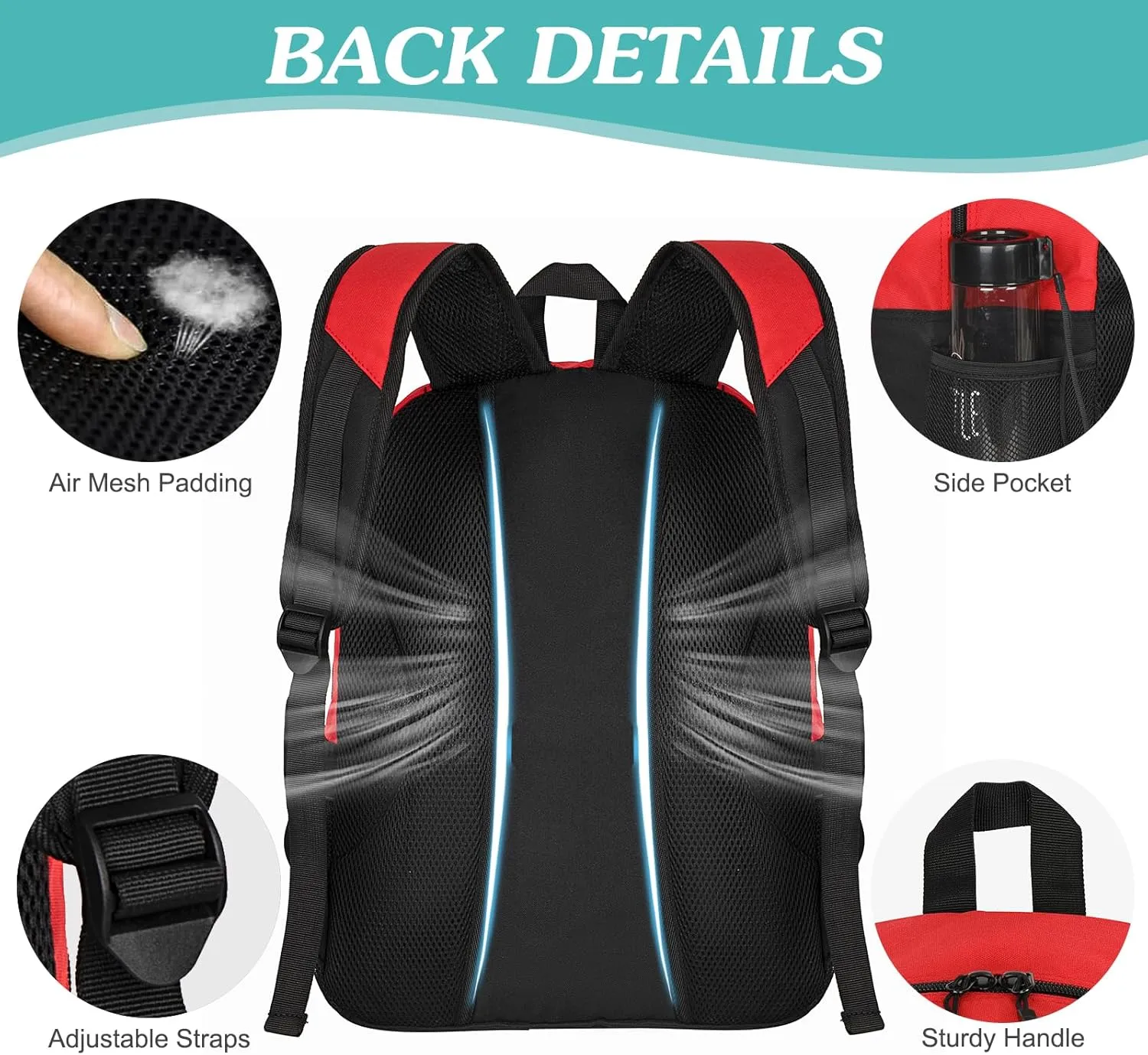 WOLT Youth Soccer Bag, Soccer Backpack, Basketball Backpack with Cleat Shoe and Ball Compartments Volleyball Backpack