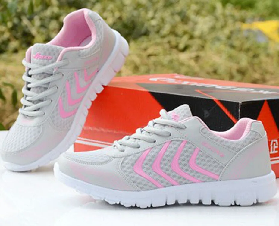 Woman New Arrivals Cutting-edge Women Easy to install 2016 Fashion Shoes Casual Breathable Flat With Mesh Shoes