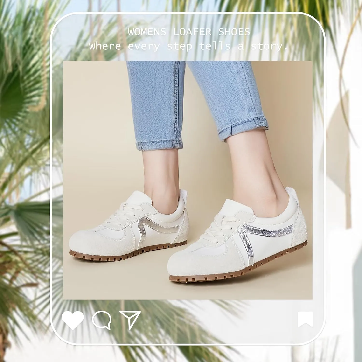 Women Loafers Shoes Casual Flat Comfortable Walking Shoes Women's Fashion Sneakers Footwear