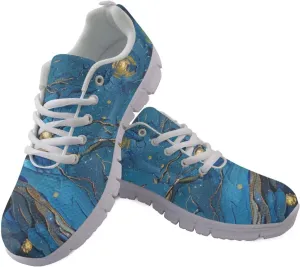 Women Men Lace Up Shoes Walking Sports Trainers Durable Sneaker for Running Hiking Gym US 5-15