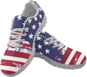Women Men Lace Up Shoes Walking Sports Trainers Durable Sneaker for Running Hiking Gym US 5-15