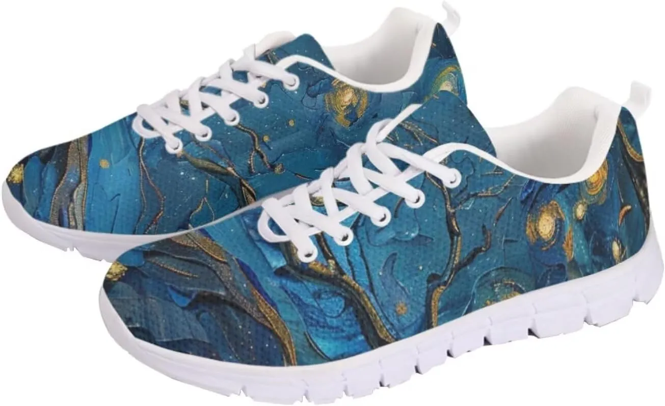 Women Men Lace Up Shoes Walking Sports Trainers Durable Sneaker for Running Hiking Gym US 5-15