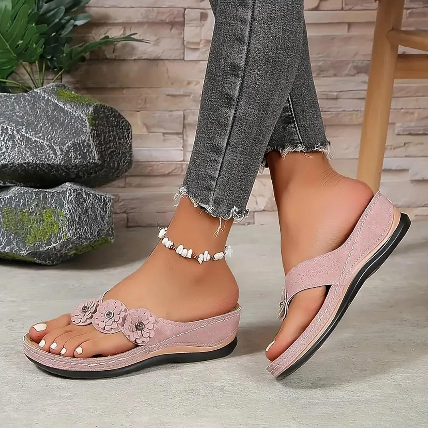 Women Shoes Open Toe Thong Sandals Fashionable And Comfortable Outdoor Beach Casual Sandals Toe Sandal Flat Sandal Strap
