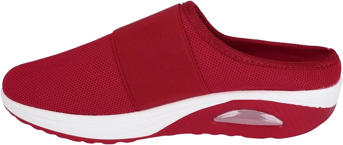Women's Backless Walking Sneakers Summer Slip-on Walking Shoes Women Fashion Casual Shoes Slip On Walking Sneakers Steel Toe Tennis Shoe Loafers Dress Shoe